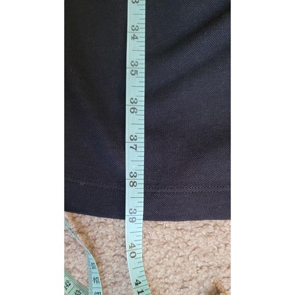 Land’s End Dress Midi A Line Women’s 6-8 Black and Cream Sleeveless V Neck Pima - Picture 13 of 13